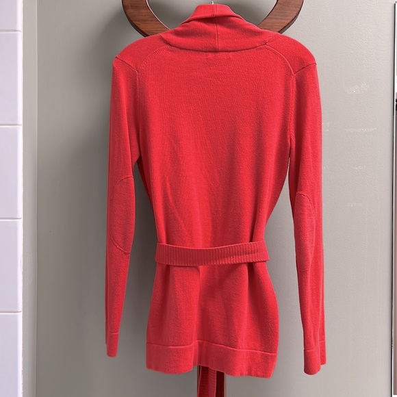 Lilly Pulitzer dark orange long cardigan with belt, XS - Picture 2 of 5